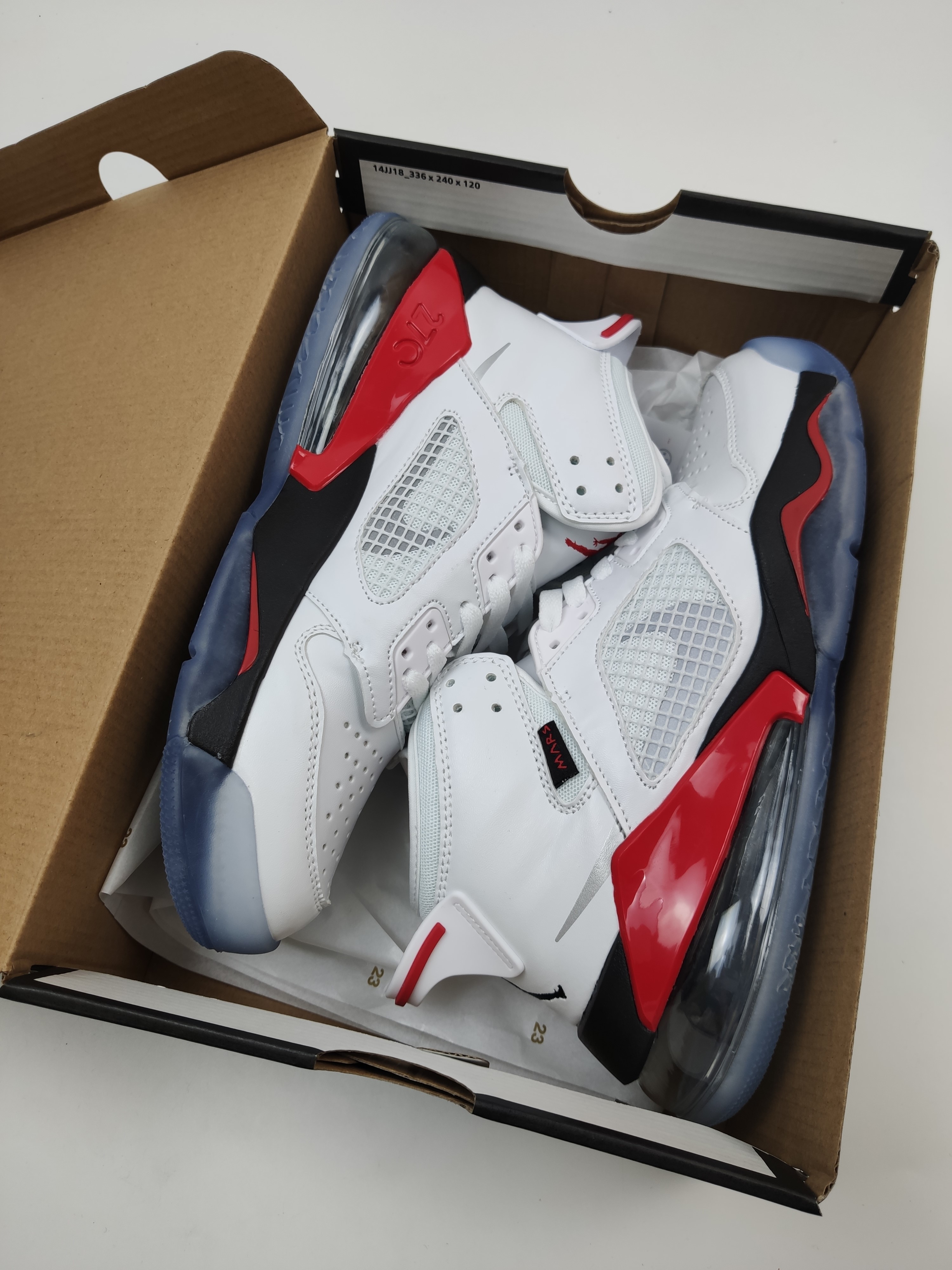 Air Jordan Mars x270 White Red Black Shoes - Click Image to Close